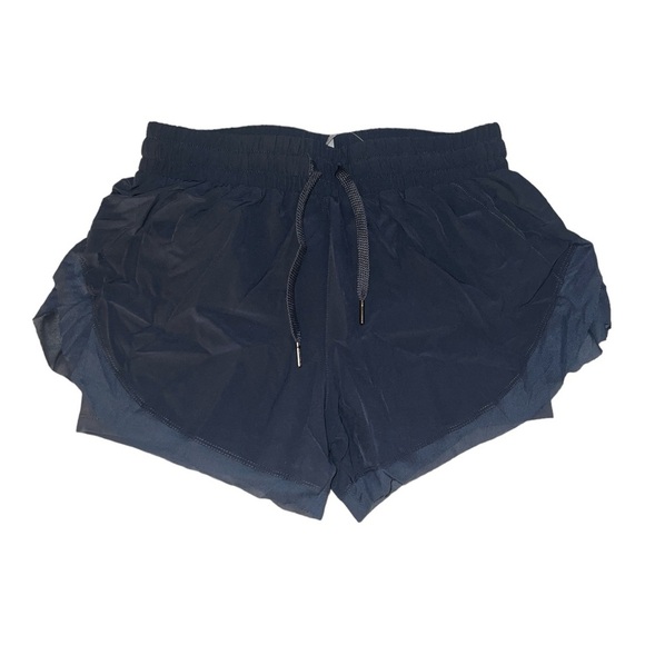 Halara Mid Rise Drawstring Contrast Mesh 2-in-1 Flowy Running Shorts 3' |NEW/NWT - Picture 7 of 11